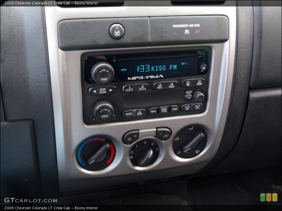 Ebony Interior Controls for the 2008 Chevrolet Colorado LT Crew Cab #50691118