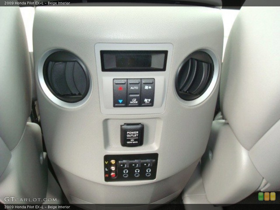 Beige Interior Controls for the 2009 Honda Pilot EX-L #50691526
