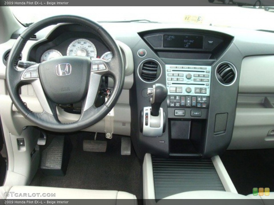 Beige Interior Dashboard for the 2009 Honda Pilot EX-L #50691541