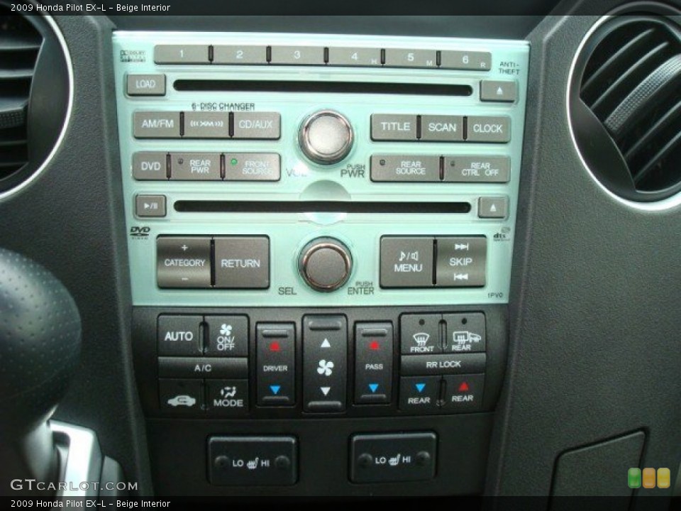 Beige Interior Controls for the 2009 Honda Pilot EX-L #50691562