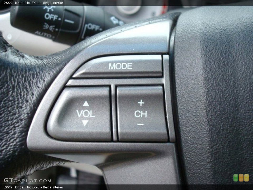 Beige Interior Controls for the 2009 Honda Pilot EX-L #50691664