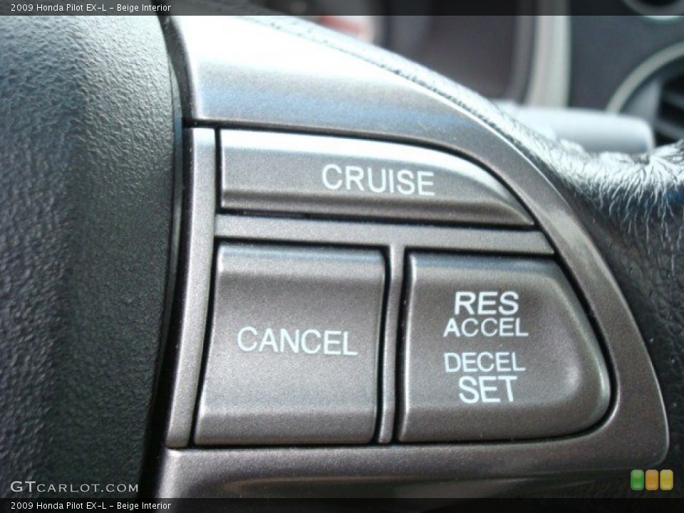 Beige Interior Controls for the 2009 Honda Pilot EX-L #50691682