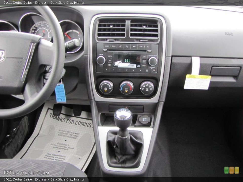Dark Slate Gray Interior Controls for the 2011 Dodge Caliber Express #50693956