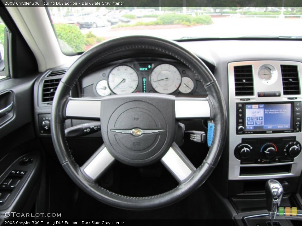 Dark Slate Gray Interior Steering Wheel for the 2008 Chrysler 300 Touring DUB Edition #50697514