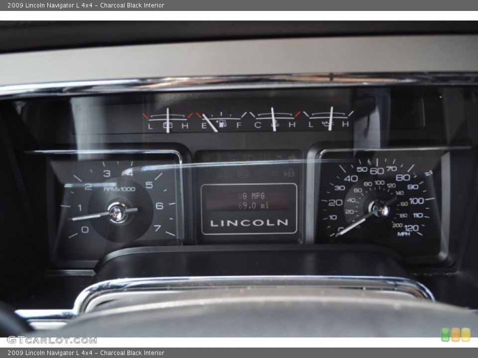 Charcoal Black Interior Gauges for the 2009 Lincoln Navigator L 4x4 #50699698