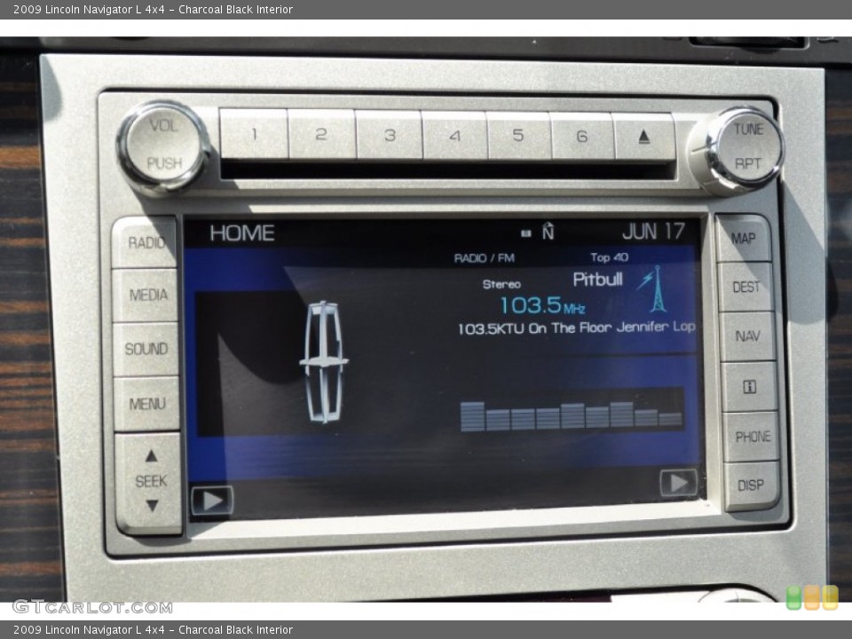 Charcoal Black Interior Controls for the 2009 Lincoln Navigator L 4x4 #50699727