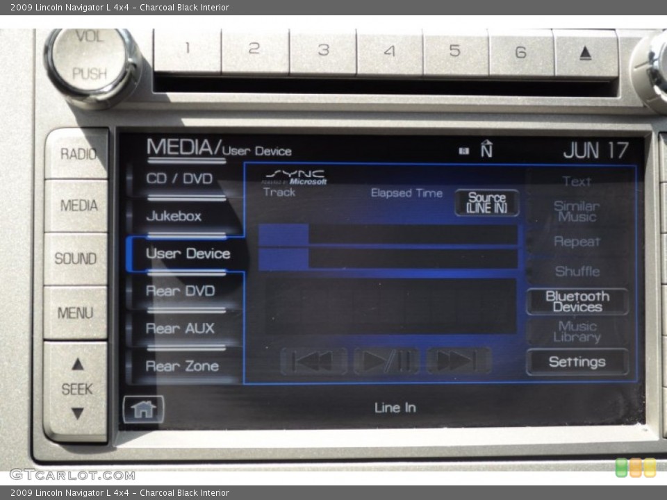 Charcoal Black Interior Controls for the 2009 Lincoln Navigator L 4x4 #50699755
