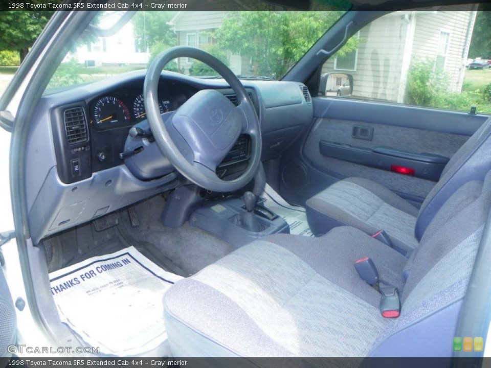 Gray Interior Prime Interior for the 1998 Toyota Tacoma SR5 Extended Cab 4x4 #50700073