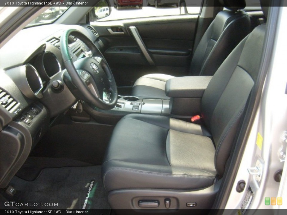 Black Interior Photo for the 2010 Toyota Highlander SE 4WD #50700403