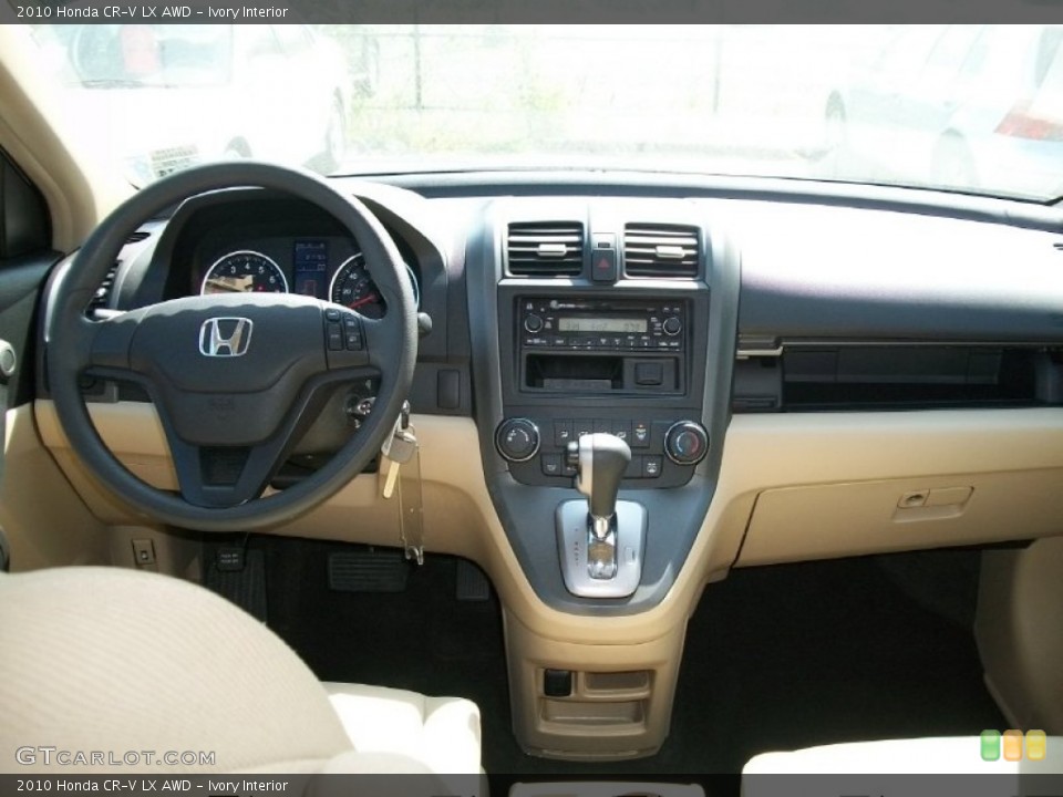 Ivory Interior Dashboard for the 2010 Honda CR-V LX AWD #50700550