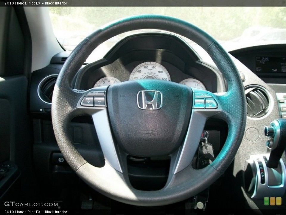 Black Interior Steering Wheel for the 2010 Honda Pilot EX #50704459