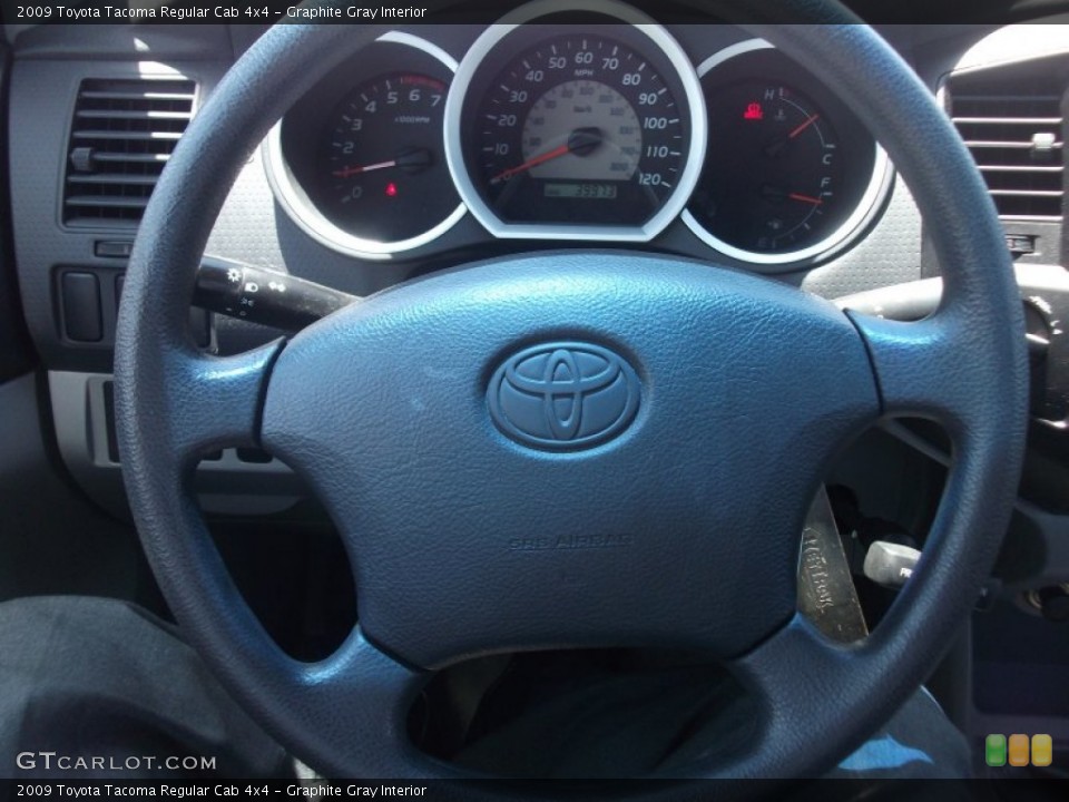 Graphite Gray Interior Steering Wheel for the 2009 Toyota Tacoma Regular Cab 4x4 #50705296