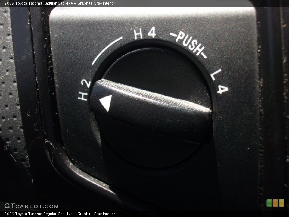 Graphite Gray Interior Controls for the 2009 Toyota Tacoma Regular Cab 4x4 #50705344