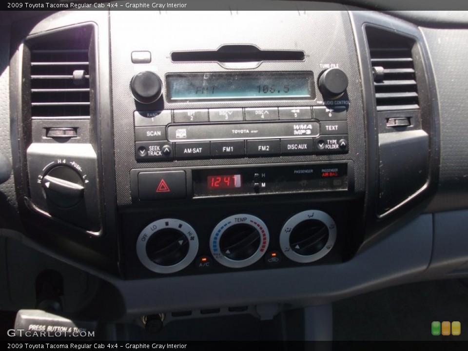 Graphite Gray Interior Controls for the 2009 Toyota Tacoma Regular Cab 4x4 #50705371