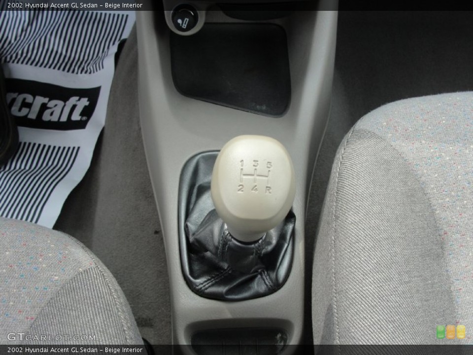 Beige Interior Transmission for the 2002 Hyundai Accent GL Sedan #50705722