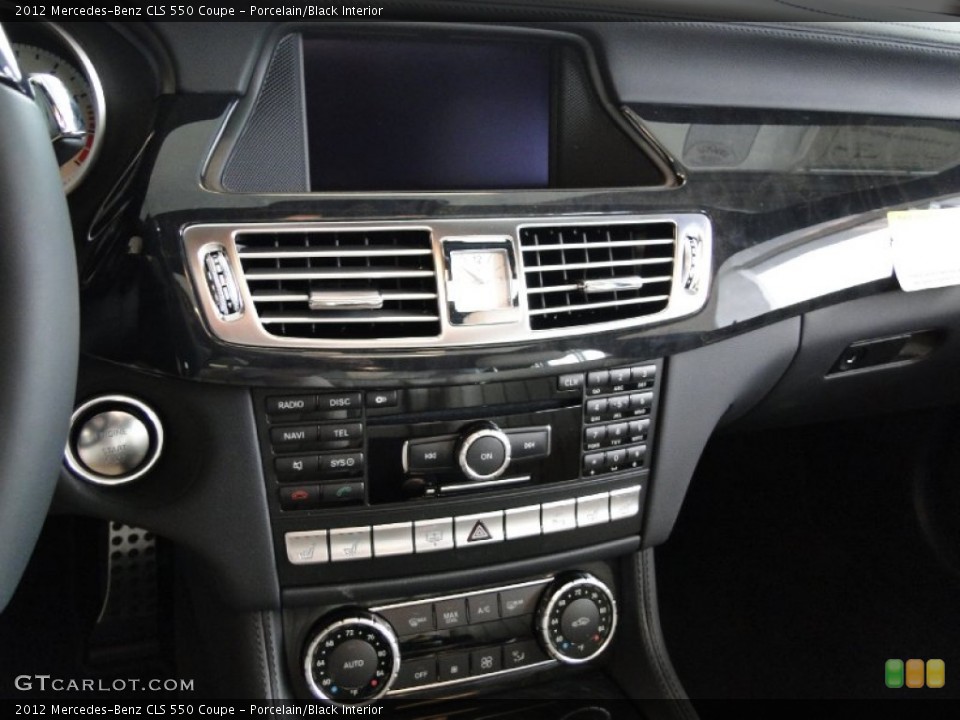 Porcelain/Black Interior Controls for the 2012 Mercedes-Benz CLS 550 Coupe #50706193