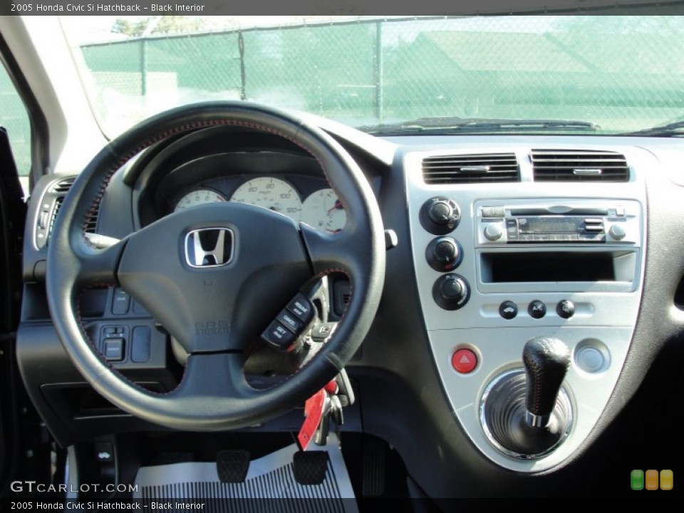 Black Interior Dashboard for the 2005 Honda Civic Si Hatchback #50706262