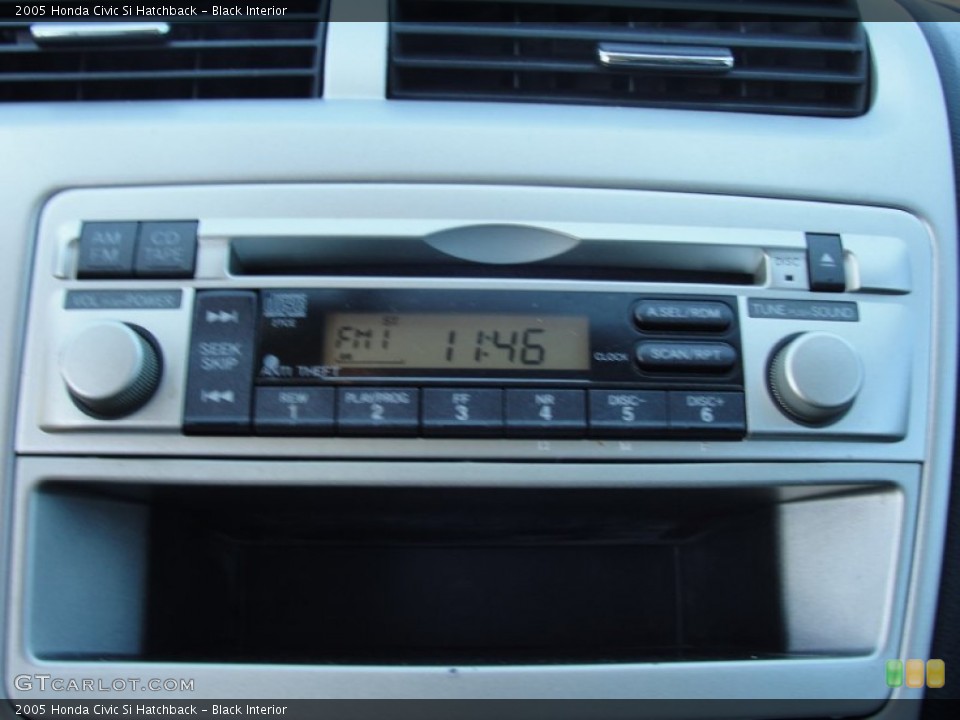 Black Interior Controls for the 2005 Honda Civic Si Hatchback #50706289