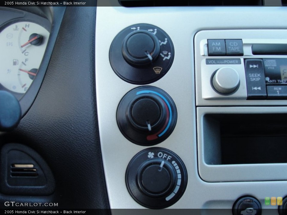 Black Interior Controls for the 2005 Honda Civic Si Hatchback #50706298