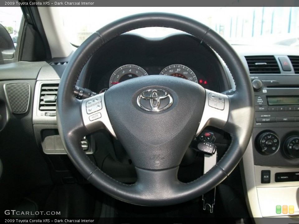 Dark Charcoal Interior Steering Wheel for the 2009 Toyota Corolla XRS #50706605