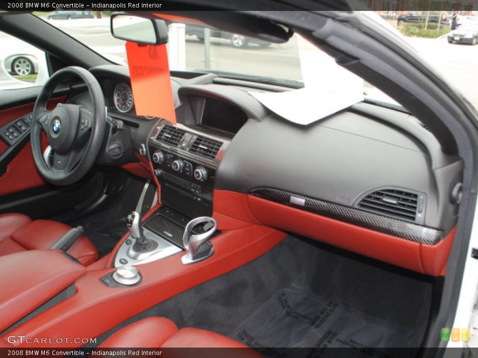 Indianapolis Red Interior Dashboard for the 2008 BMW M6 Convertible #50706787