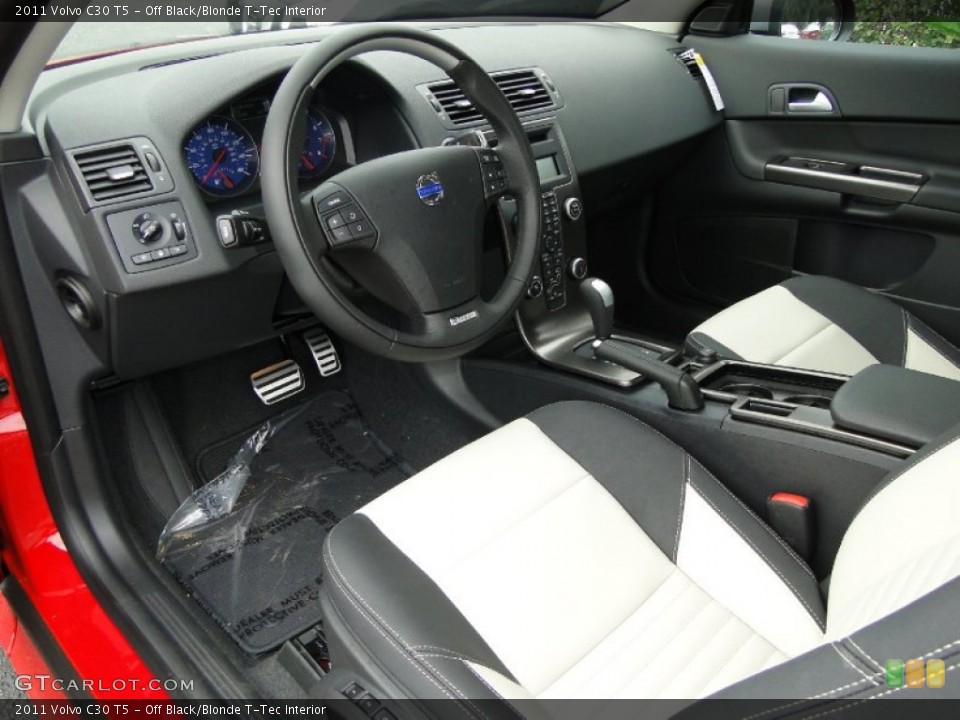 Off Black/Blonde T-Tec 2011 Volvo C30 Interiors