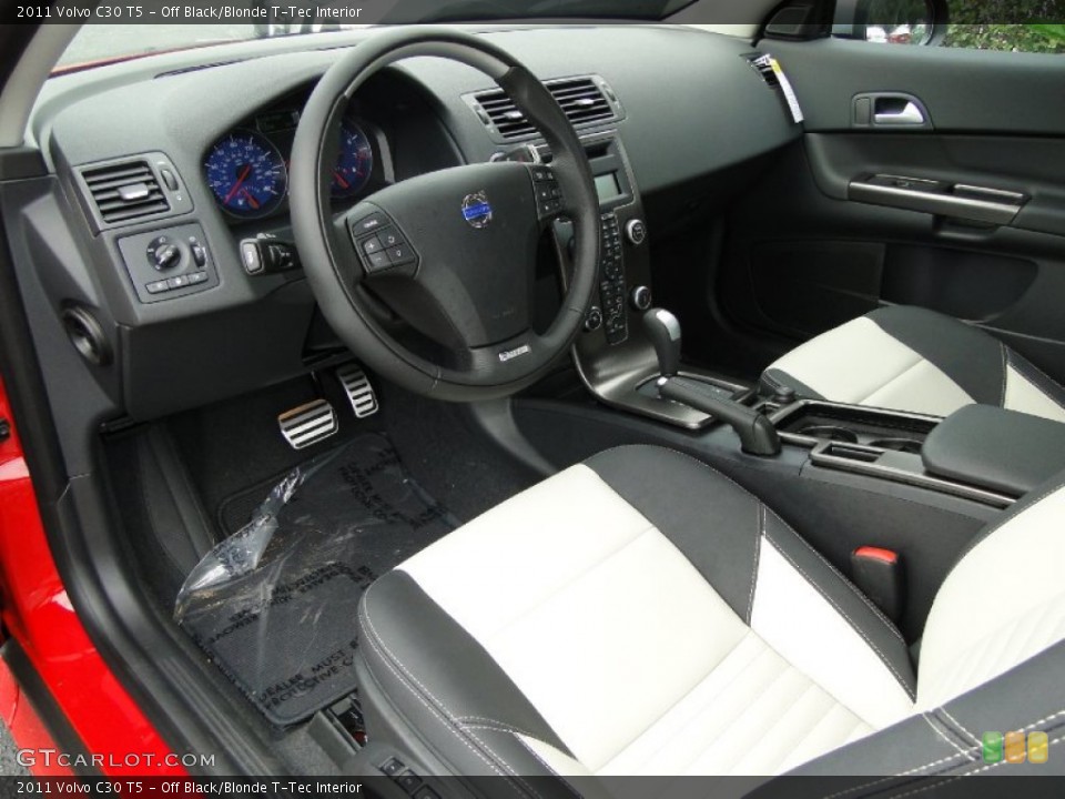 Off Black/Blonde T-Tec 2011 Volvo C30 Interiors