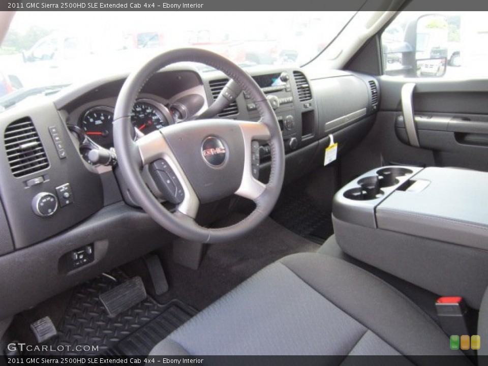 Ebony Interior Dashboard for the 2011 GMC Sierra 2500HD SLE Extended Cab 4x4 #50709622