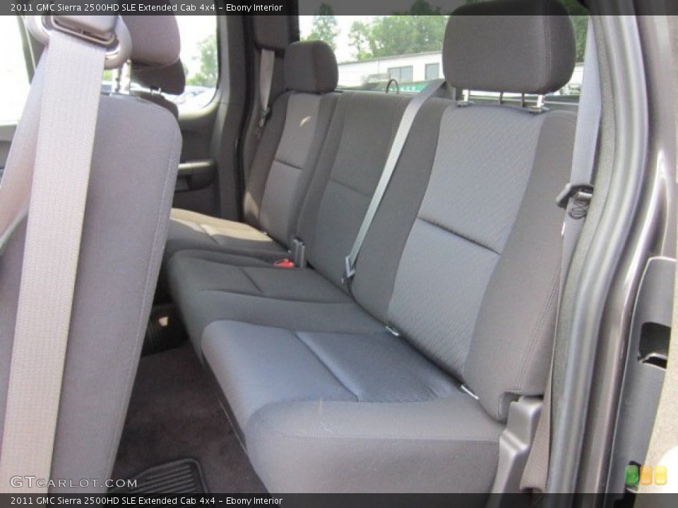 Ebony Interior Photo for the 2011 GMC Sierra 2500HD SLE Extended Cab 4x4 #50709652