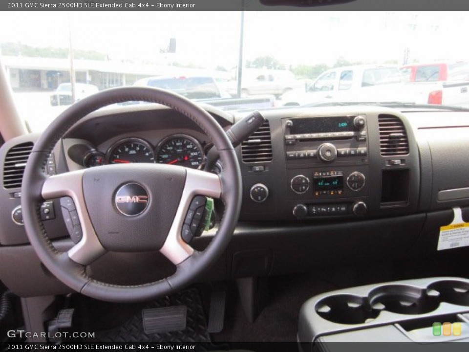 Ebony Interior Dashboard for the 2011 GMC Sierra 2500HD SLE Extended Cab 4x4 #50709664