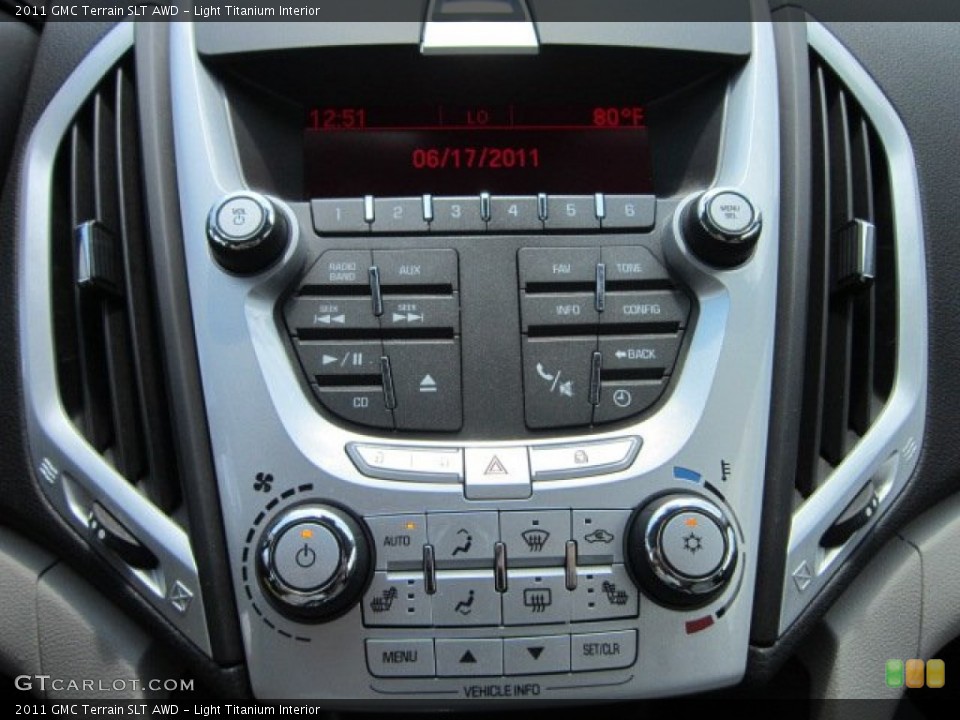 Light Titanium Interior Controls for the 2011 GMC Terrain SLT AWD #50709985