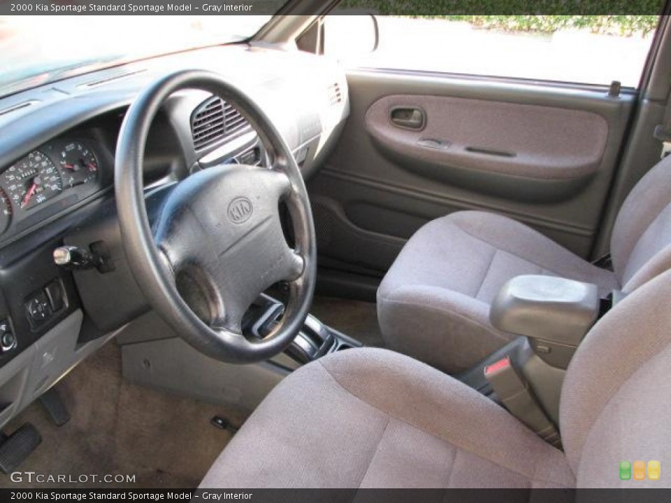 Gray 2000 Kia Sportage Interiors