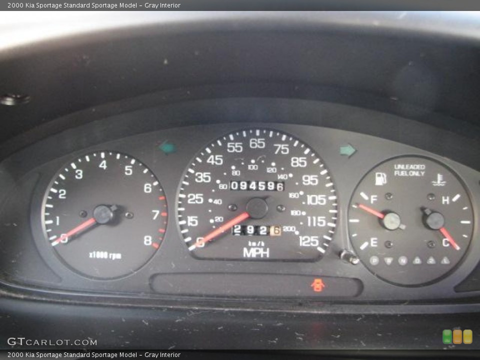 Gray Interior Gauges for the 2000 Kia Sportage  #50710234