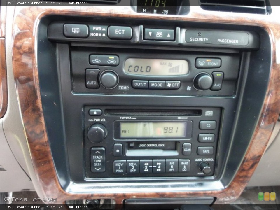 Oak Interior Controls for the 1999 Toyota 4Runner Limited 4x4 #50710345