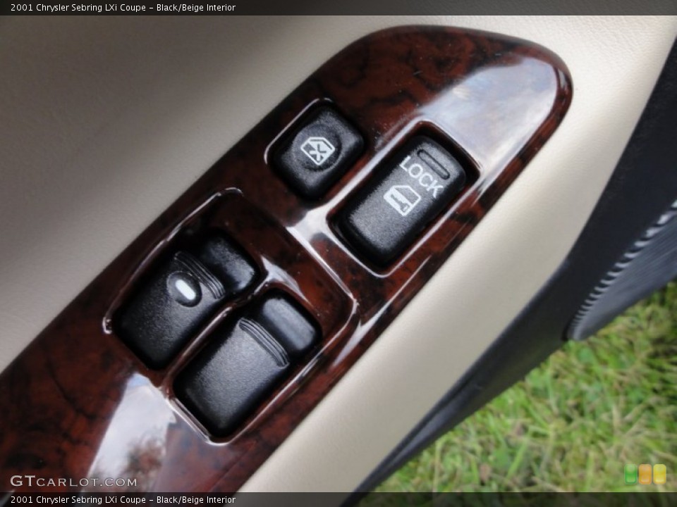 Black/Beige Interior Controls for the 2001 Chrysler Sebring LXi Coupe #50711494