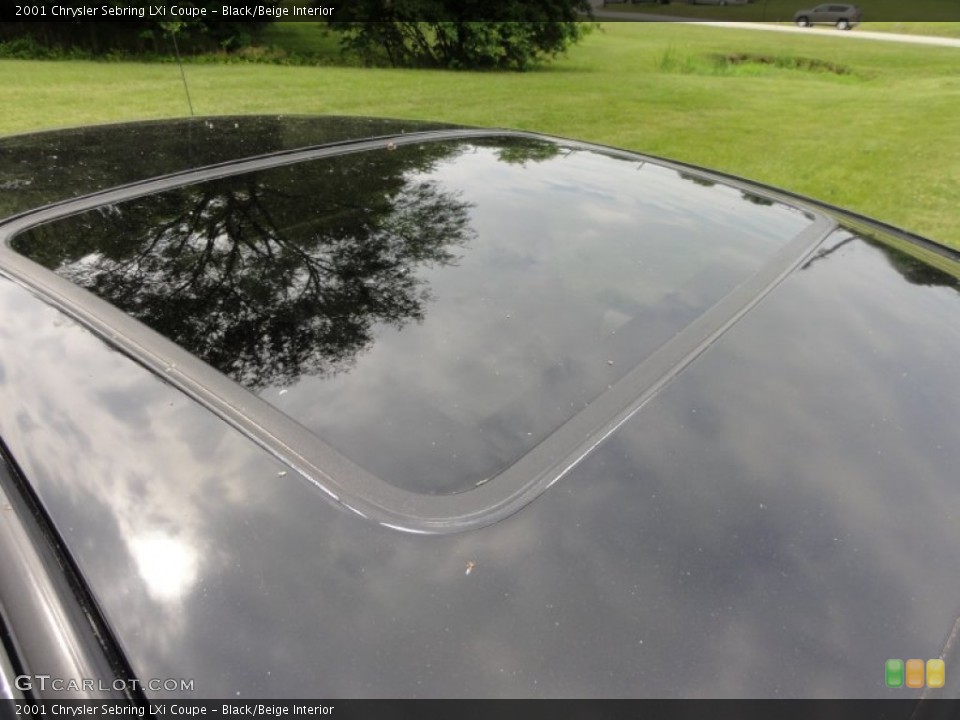 Black/Beige Interior Sunroof for the 2001 Chrysler Sebring LXi Coupe #50711572
