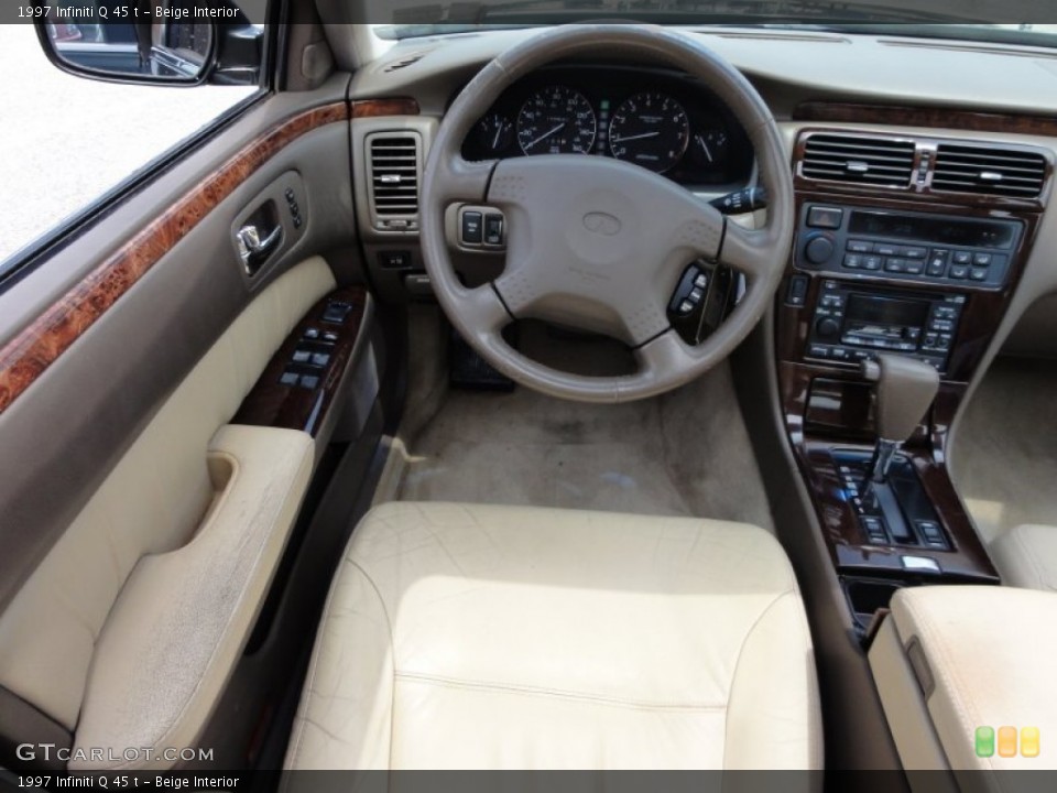 Beige Interior Dashboard for the 1997 Infiniti Q 45 t #50712556