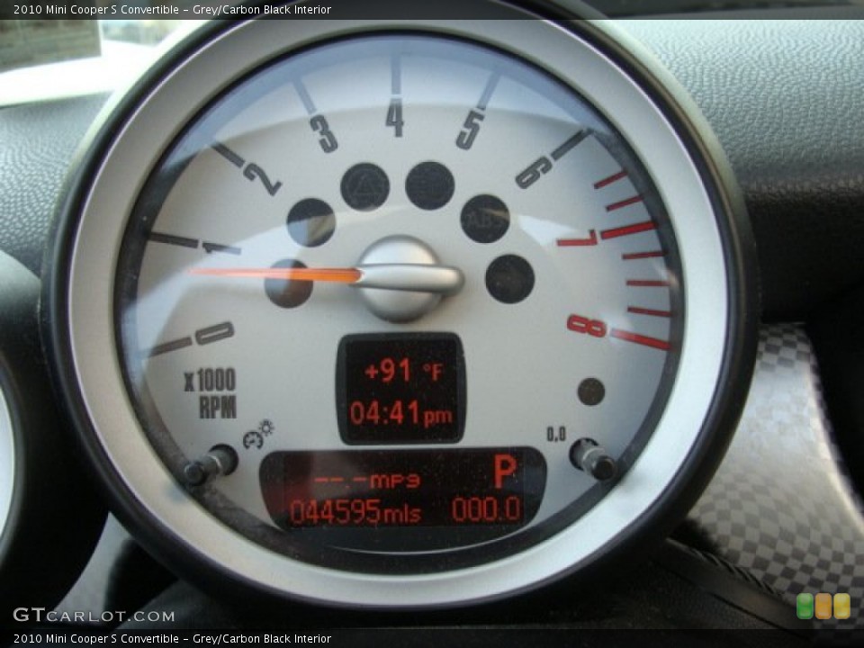 Grey/Carbon Black Interior Gauges for the 2010 Mini Cooper S Convertible #50712889