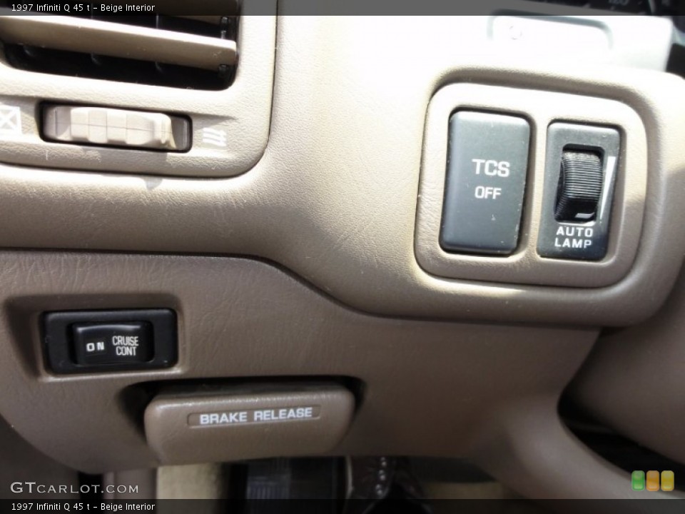 Beige Interior Controls for the 1997 Infiniti Q 45 t #50712895