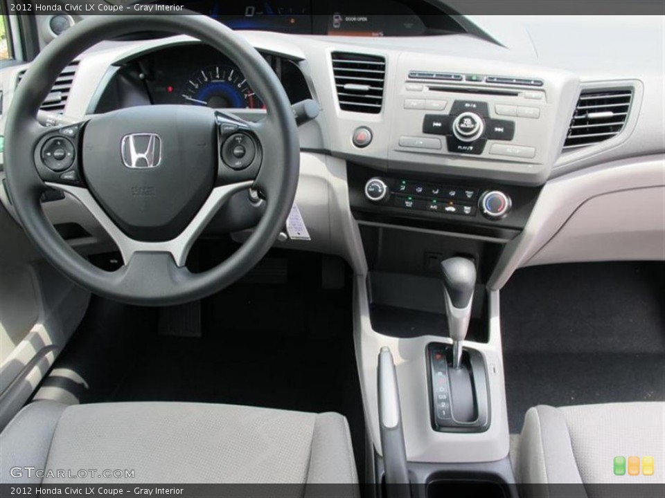 Gray Interior Dashboard for the 2012 Honda Civic LX Coupe #50713573