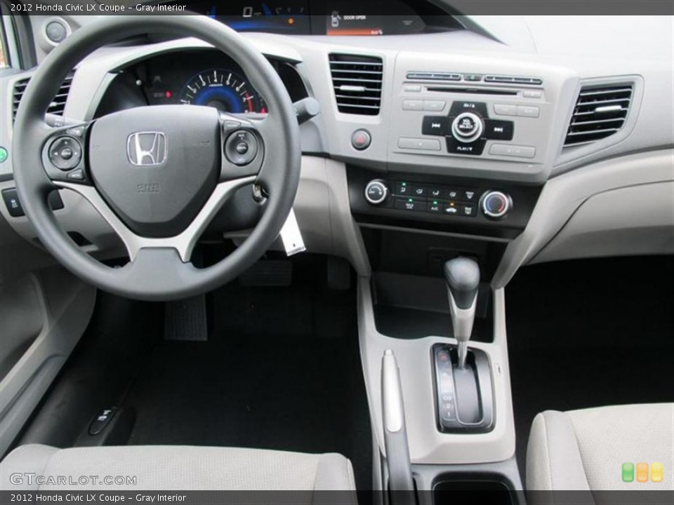 Gray Interior Dashboard for the 2012 Honda Civic LX Coupe #50713684