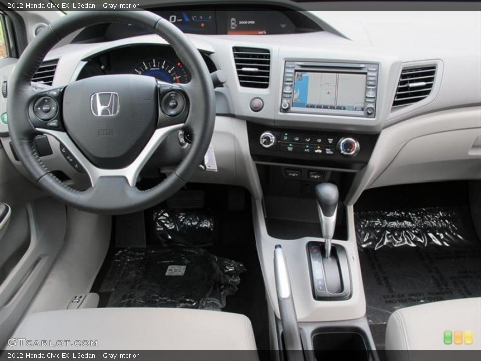 Gray Interior Dashboard for the 2012 Honda Civic EX-L Sedan #50713924
