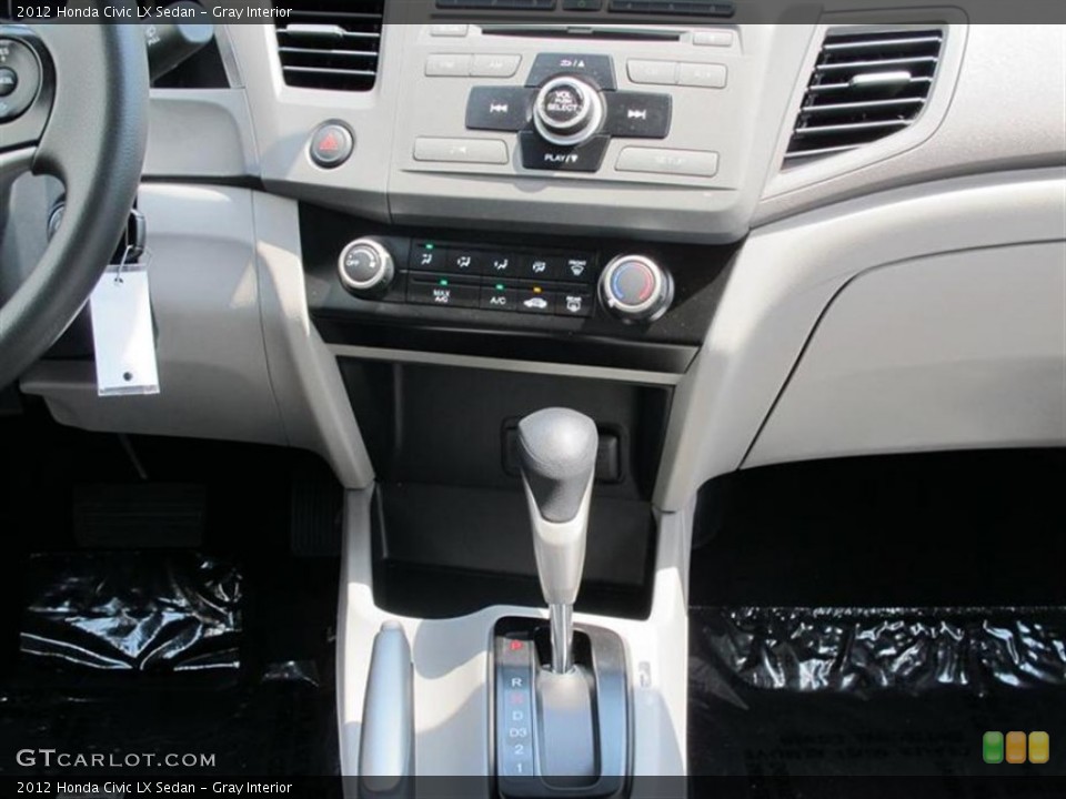 Gray Interior Controls for the 2012 Honda Civic LX Sedan #50714065