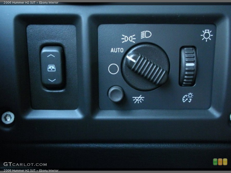 Ebony Interior Controls for the 2006 Hummer H2 SUT #50715175