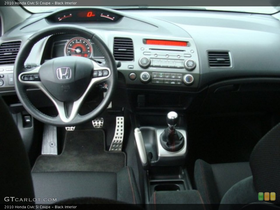 Black Interior Dashboard for the 2010 Honda Civic Si Coupe #50715676