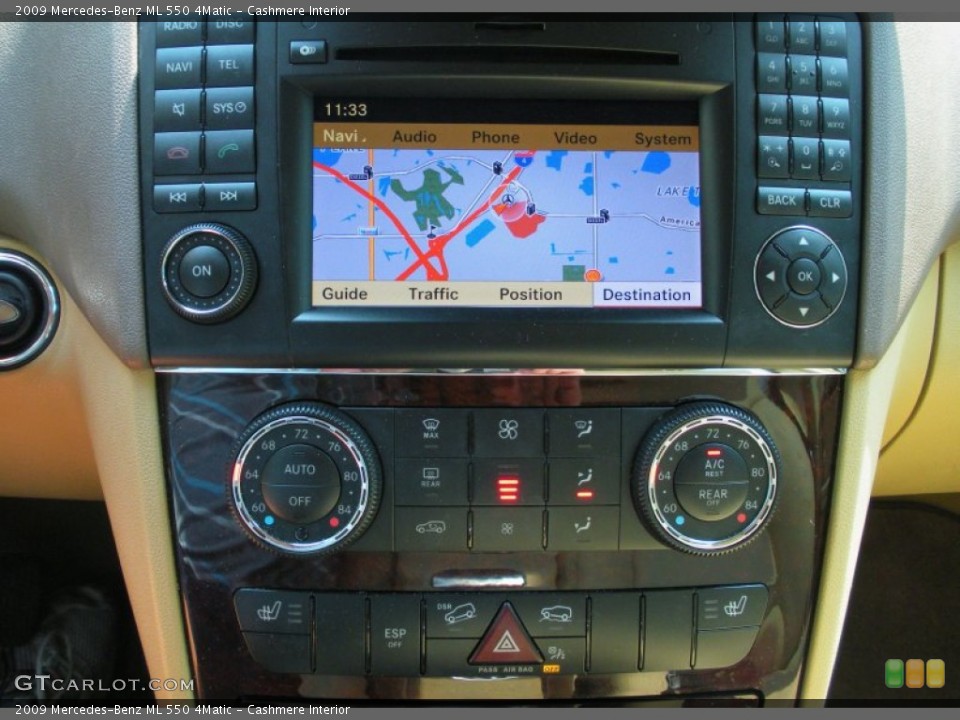 Cashmere Interior Navigation for the 2009 Mercedes-Benz ML 550 4Matic #50716110
