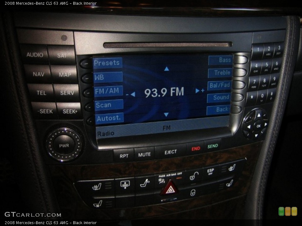 Black Interior Controls for the 2008 Mercedes-Benz CLS 63 AMG #50716507