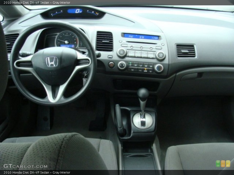 Gray Interior Dashboard for the 2010 Honda Civic DX-VP Sedan #50716894