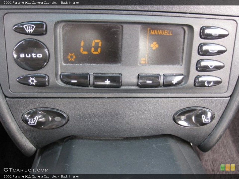 Black Interior Controls for the 2001 Porsche 911 Carrera Cabriolet #50717545