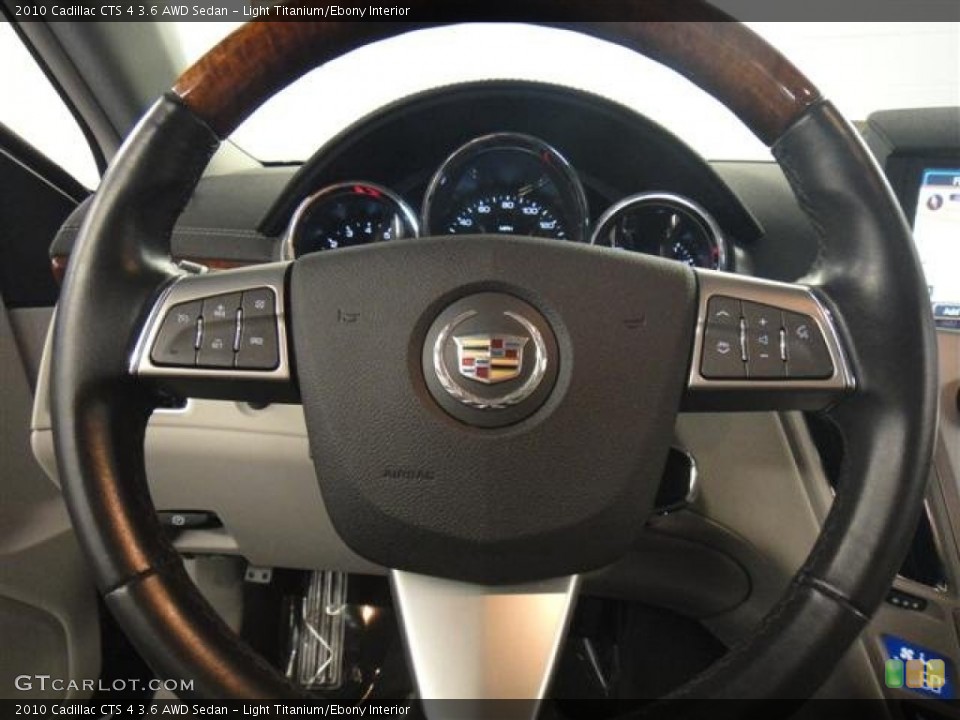 Light Titanium/Ebony Interior Steering Wheel for the 2010 Cadillac CTS 4 3.6 AWD Sedan #50720758